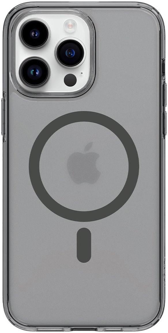 Чехол накладка для телефона Spigen Ultra Hybrid MagFit для Apple iPhone 14 Pro Прозрачный/Черный (ACS05586)