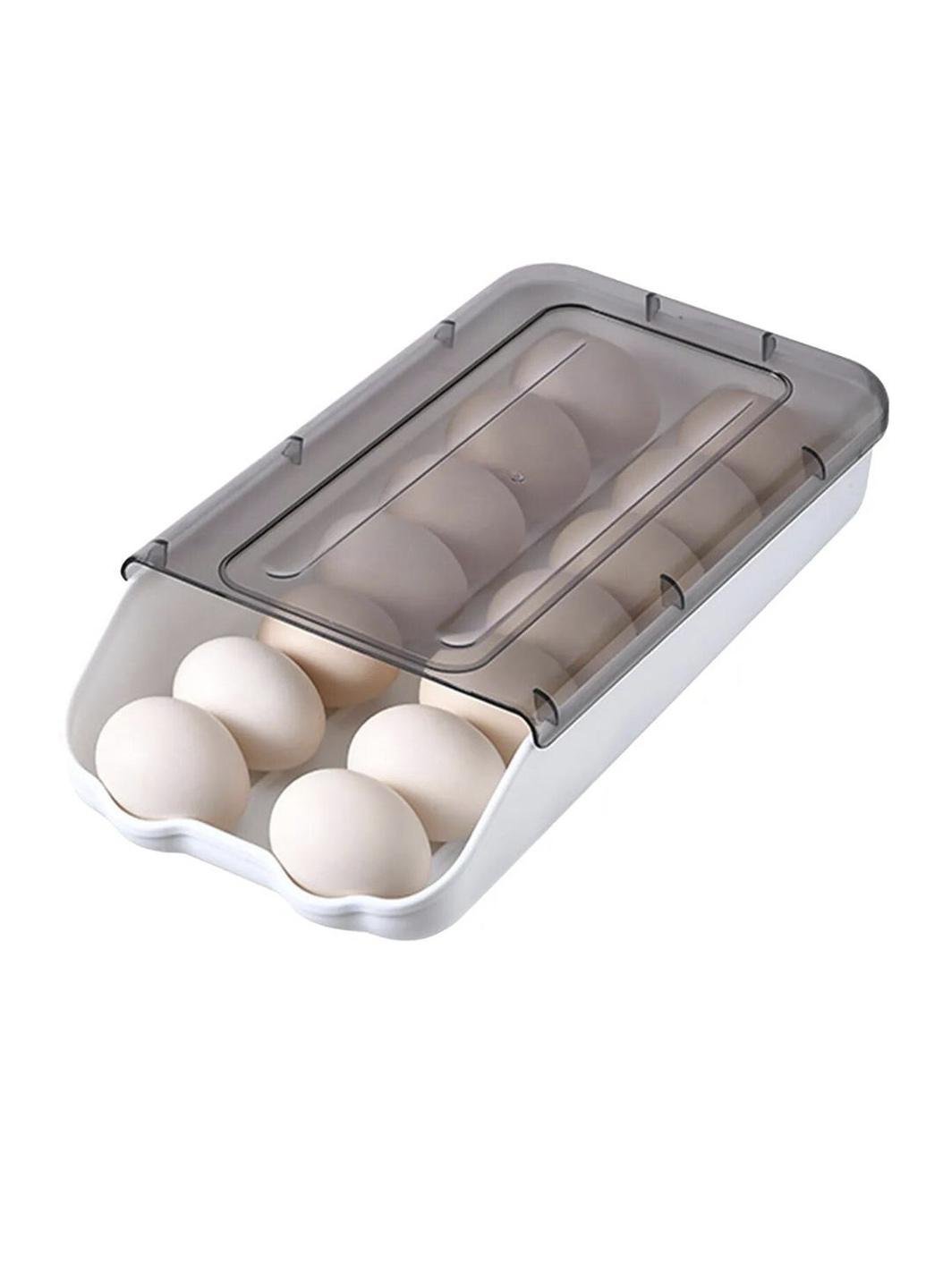 лоток для яиц ECOCO LY-382 пластиковый на 12-16 шт. Белый (441621)