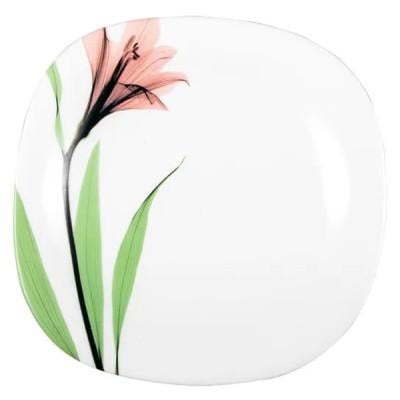 Тарелка суповая Vittora Square Розовый Лилия 23 см (V-230Spl)