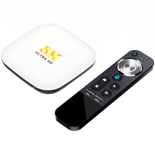 Смарт-приставка H96 MAX M2 4/64 Гб Rockchip RK3528/Android 13/WiFi 2,4 та 5 ГГц/BT 5.1/Білий (M2_4GB/64GB) - фото 3 Смарт-приставка H96 MAX M2 4/64 Гб Rockchip RK3528/Android 13/WiFi 2,4 та 5 ГГц/BT 5.1/Білий (M2_4GB/64GB) - фото 3