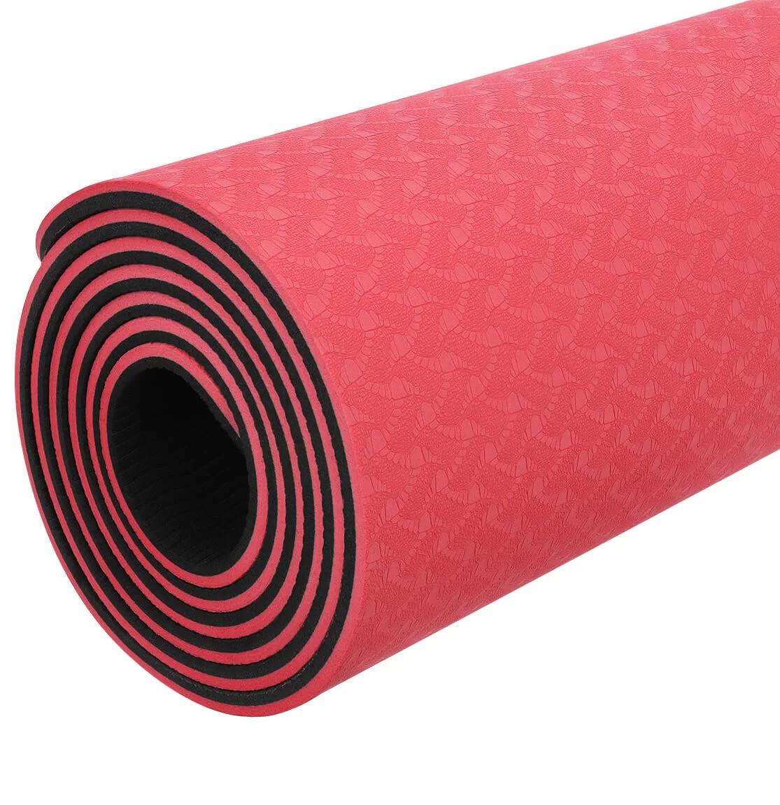 Коврик для йоги и фитнеса Power System PS-4060 TPE Yoga Mat Premium Red 183х61х0,6 см (15272639) - фото 3