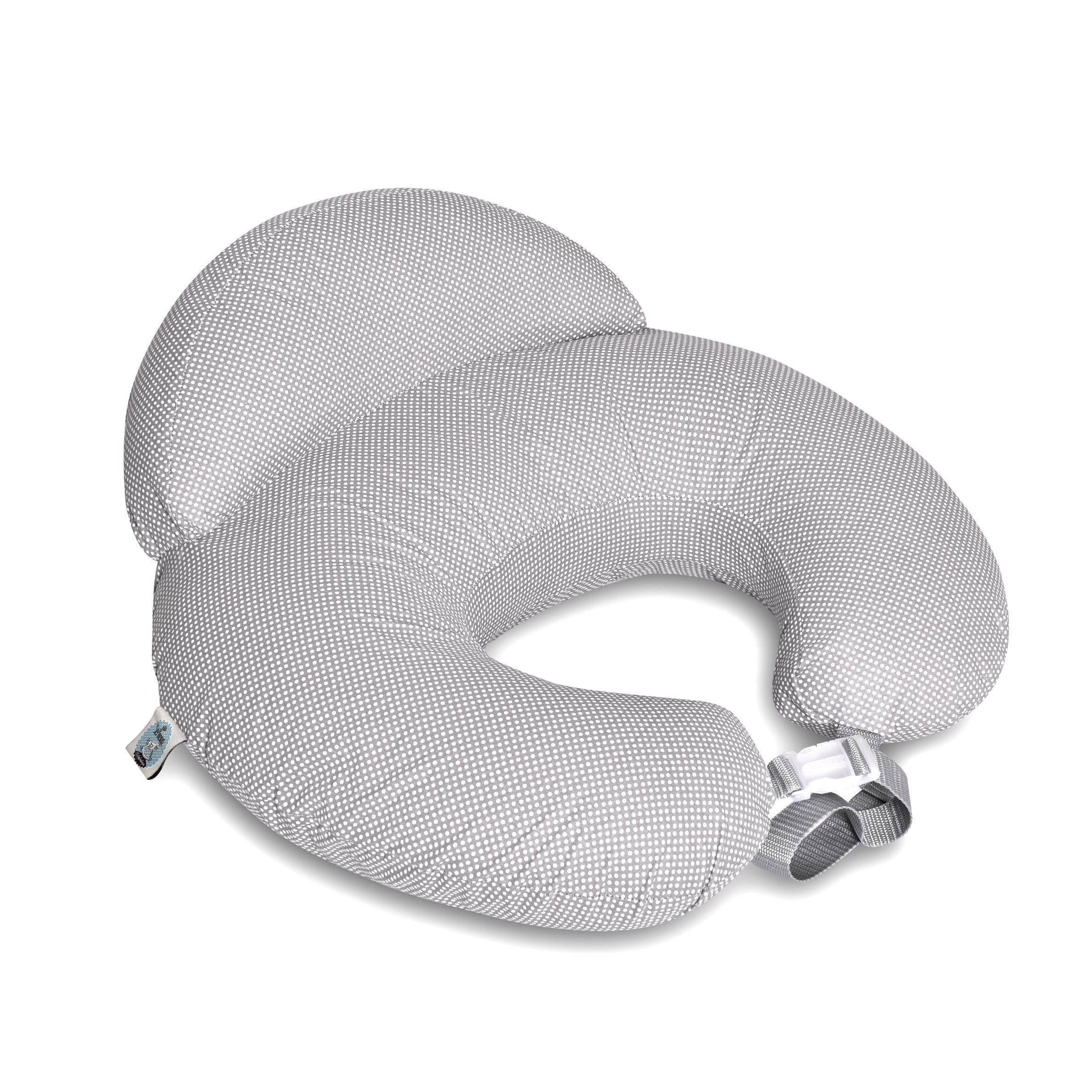 Подушка-диванчик для кормления Горошек хлопковая антиаллергенное волокно 60х70х16 см Серый (2137116052)