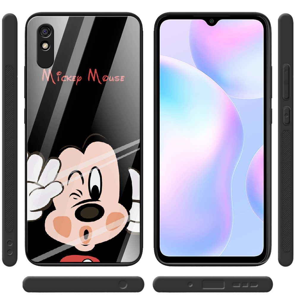 Чехол BoxFace Xiaomi Redmi 9A Mister M Черный силикон со стеклом (40304-cc58-41116) - фото 2