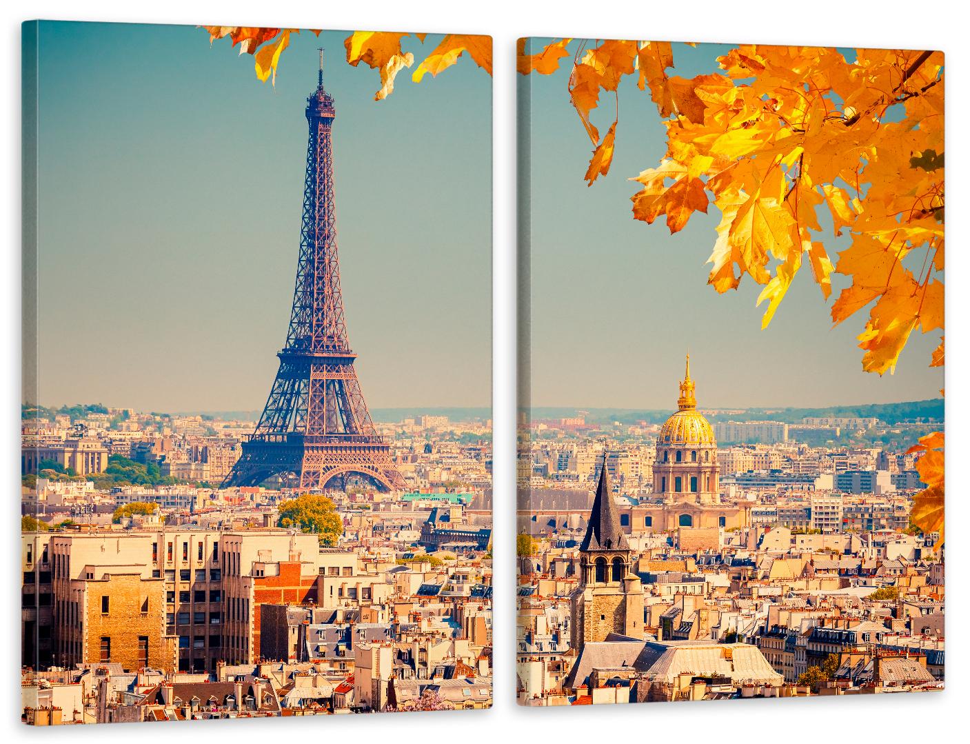 Картина модульная в гостиную/спальню Париж 50х70 см (TLV-2_040)