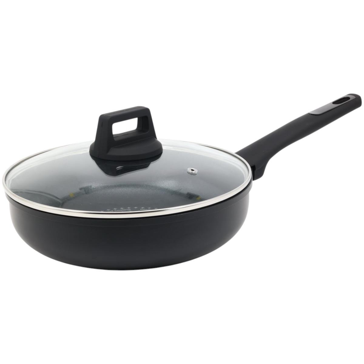 Сковорода алюминиевая с крышкой Styleberg с антипригарным покрытием 28 см (3069 A)