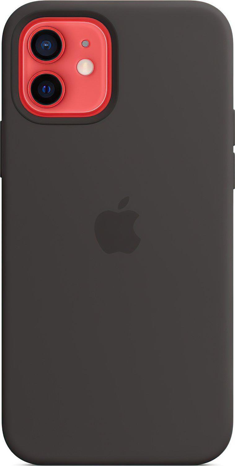 Чехол противоударный силиконовый Silicone Case MM2A3ZM/A MagSafe () для Apple Iphone 12/12 Pro (6.1") Black - фото 6