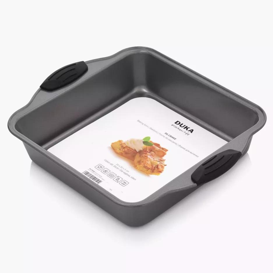 Форма для випікання DUKA SILC BAKE 20х20х5 см Графітовий (1219919) - фото 3 Форма для випікання DUKA SILC BAKE 20х20х5 см Графітовий (1219919) - фото 3
