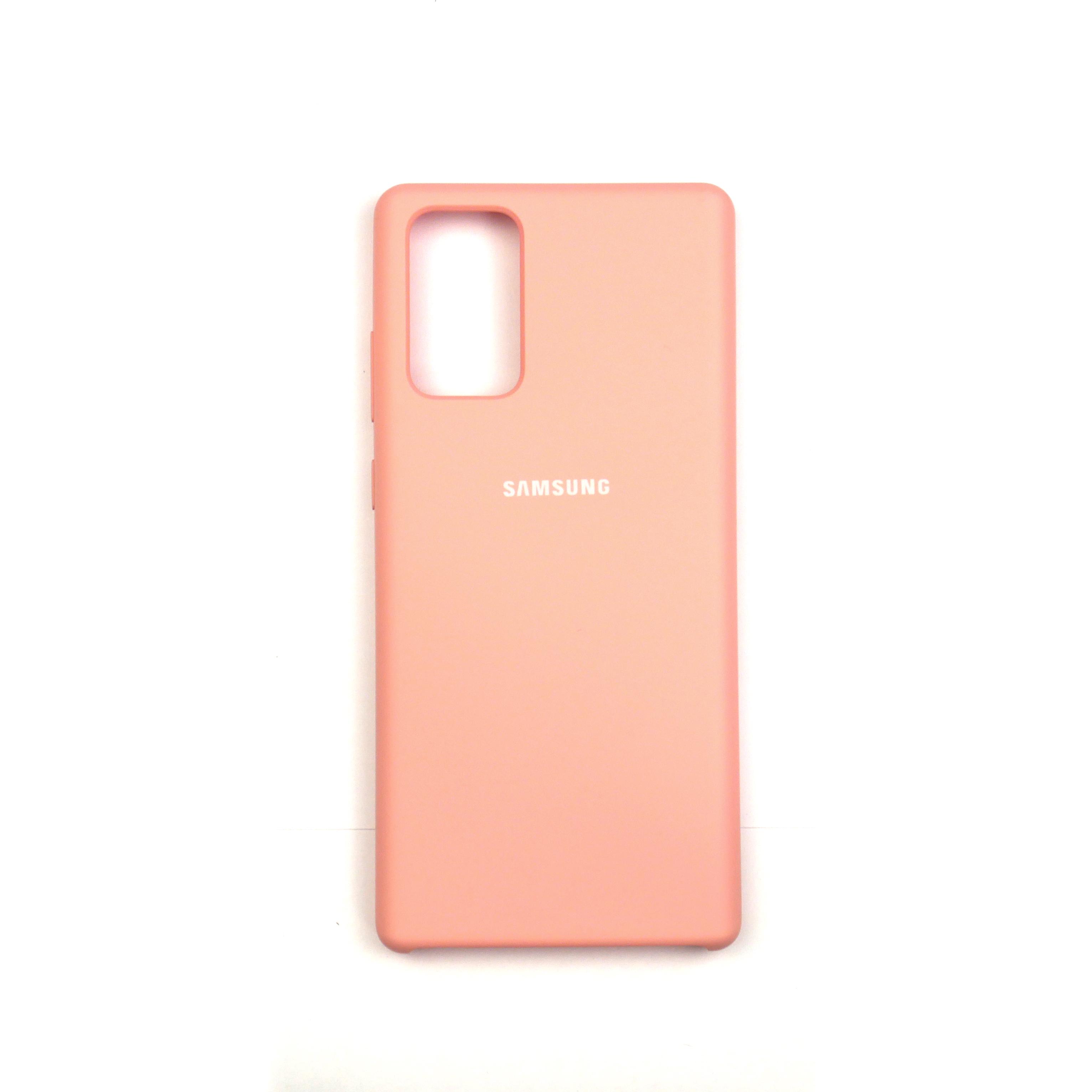 Чехол Jelly Silicone Case Samsung Note 20 Peach Pink (35)