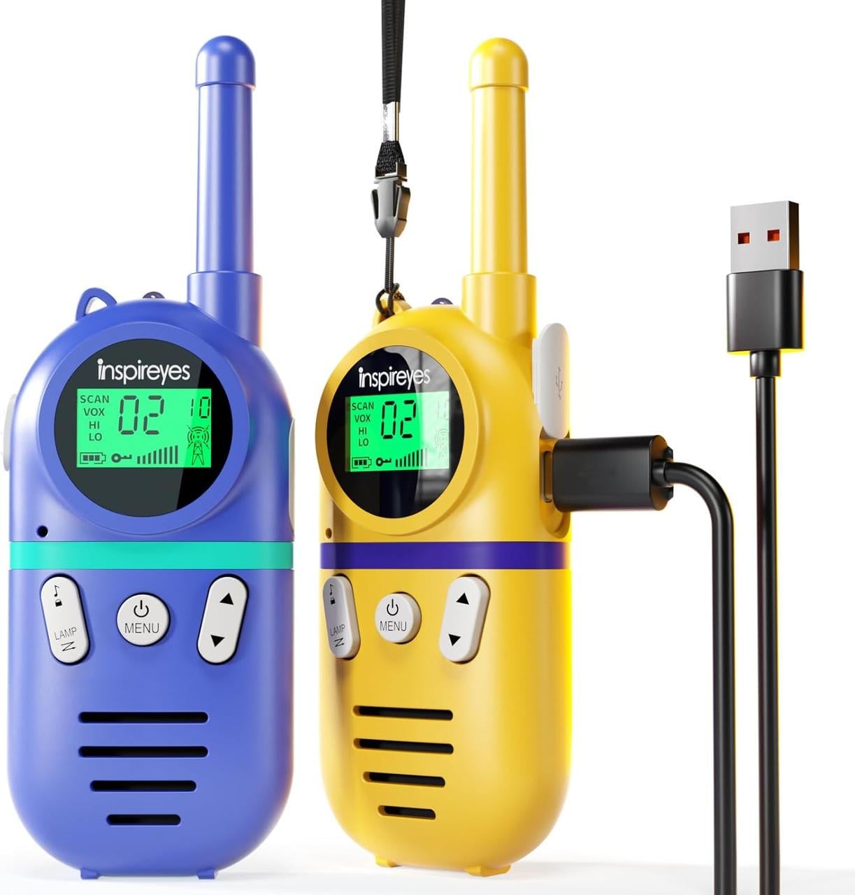 Детские рации 2шт. 48 часов работы дальность действия 3 км (2931654008)