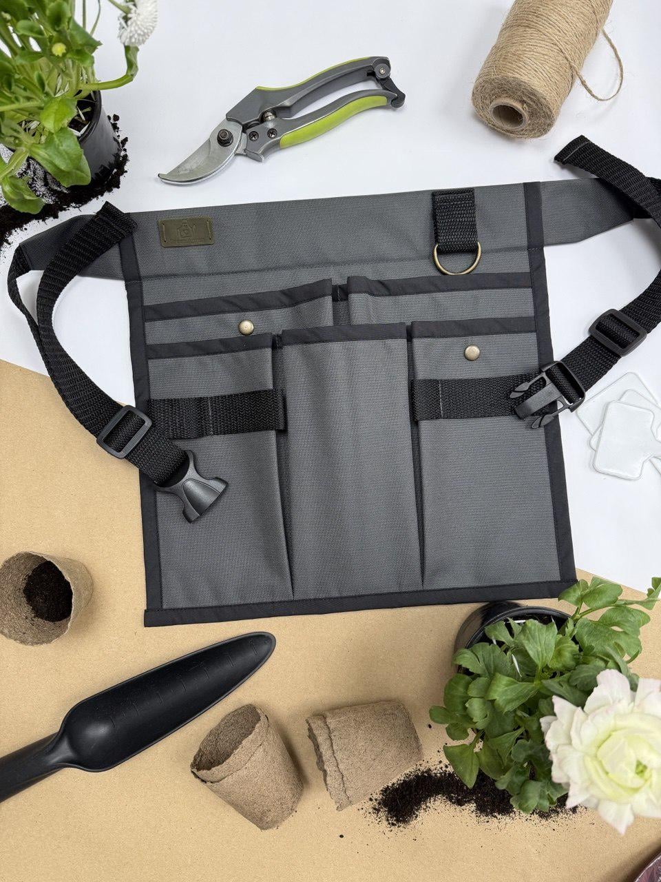 Фартух садовий Green Apron Spring Сірий (GA-009-05)
