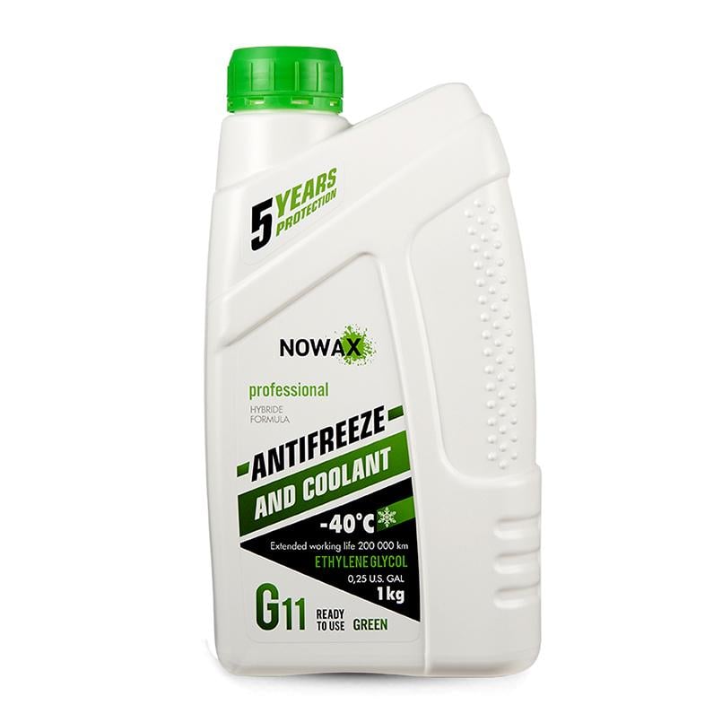 Антифриз NOWAX GREEN G11 (зеленый) 1кг