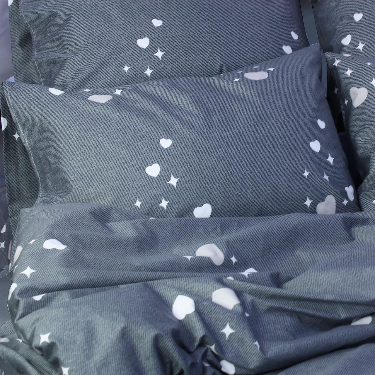 Комплект постільної білизни Еней-плюс С0200 сімейний Сірий - фото 3 Комплект постільної білизни Еней-плюс С0200 сімейний Сірий - фото 3