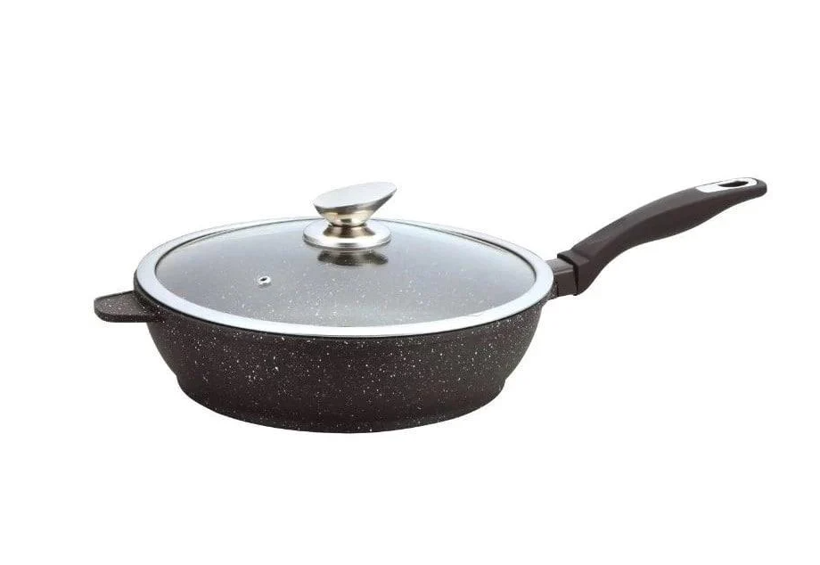 Сковорода з кришкою Bohmann BH 1300-28 MRB з антипригарним покриттям (1300-28)