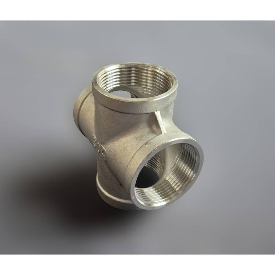 Крестовина муфтовая Ду40 нержавеющая сталь AISI304 ВР BSPP Class 150 90° 1-1/2" (29203333) - фото 11 Крестовина муфтовая Ду40 нержавеющая сталь AISI304 ВР BSPP Class 150 90° 1-1/2" (29203333) - фото 11