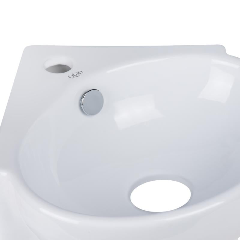 Раковина Qtap Leo 380x360x130 см White (QT11115010WN) - фото 4 Раковина Qtap Leo 380x360x130 см White (QT11115010WN) - фото 4