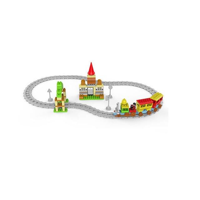 Конструктор Железная дорога Tracko фигурка героя 128 деталей Multicolor (151669)