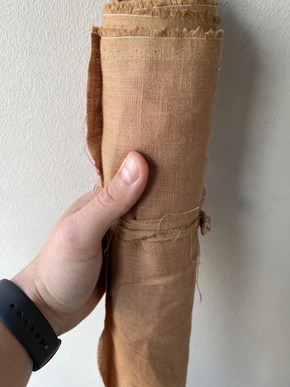 Ткань LINEN PLUS 100% лен 150 см 1224 LINET Светло-коричневый - фото 3 Ткань LINEN PLUS 100% лен 150 см 1224 LINET Светло-коричневый - фото 3