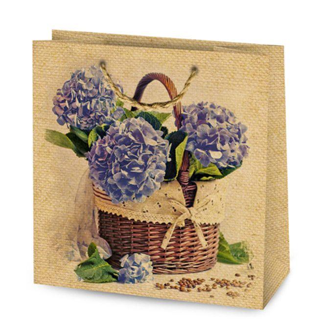 Пакет подарочный крафт Flora микс 16х7,5х16 см 10 шт. (8458) - фото 7