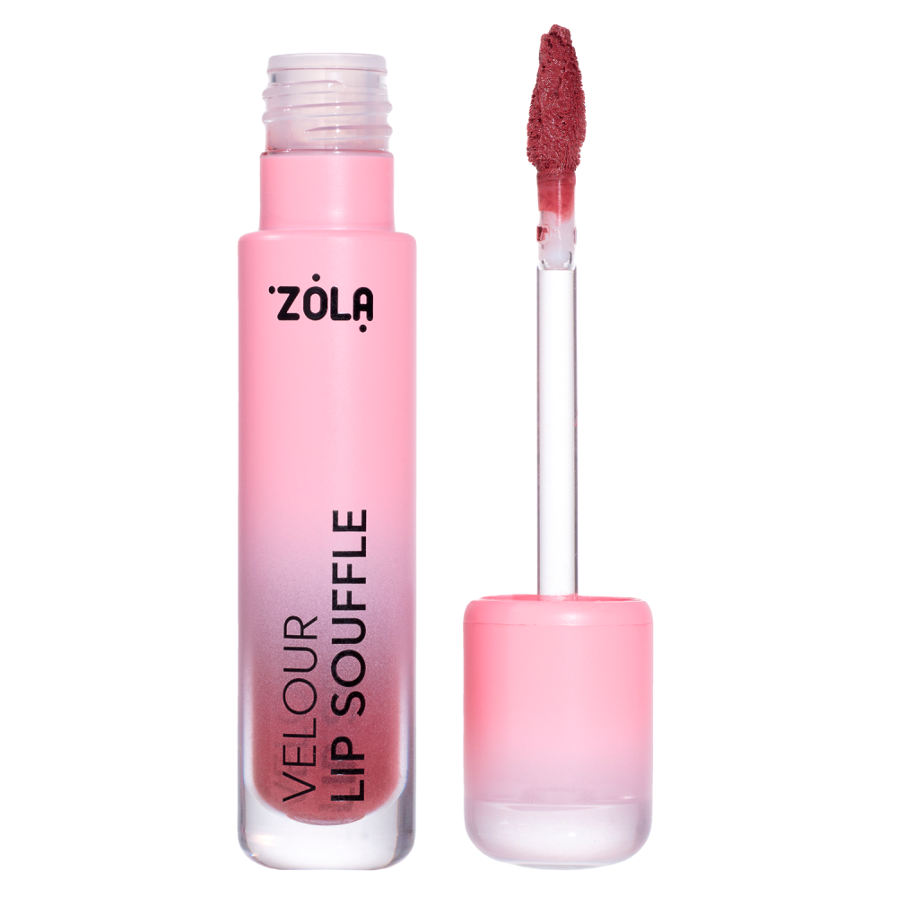 Помада бархатная матовая Zola VELOUR LIP SOUFFLE 05 COZY PINK