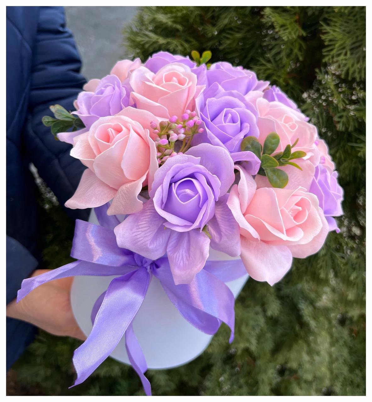 Подарунковий бокс Букет квітів з мила для мами на 8 березня (1561486978) - фото 4