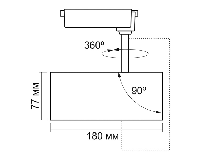 Светильник светодиодный трековый Videx VL-TR04-304B 30W 4100K Черный (8934) - фото 6 Светильник светодиодный трековый Videx VL-TR04-304B 30W 4100K Черный (8934) - фото 6