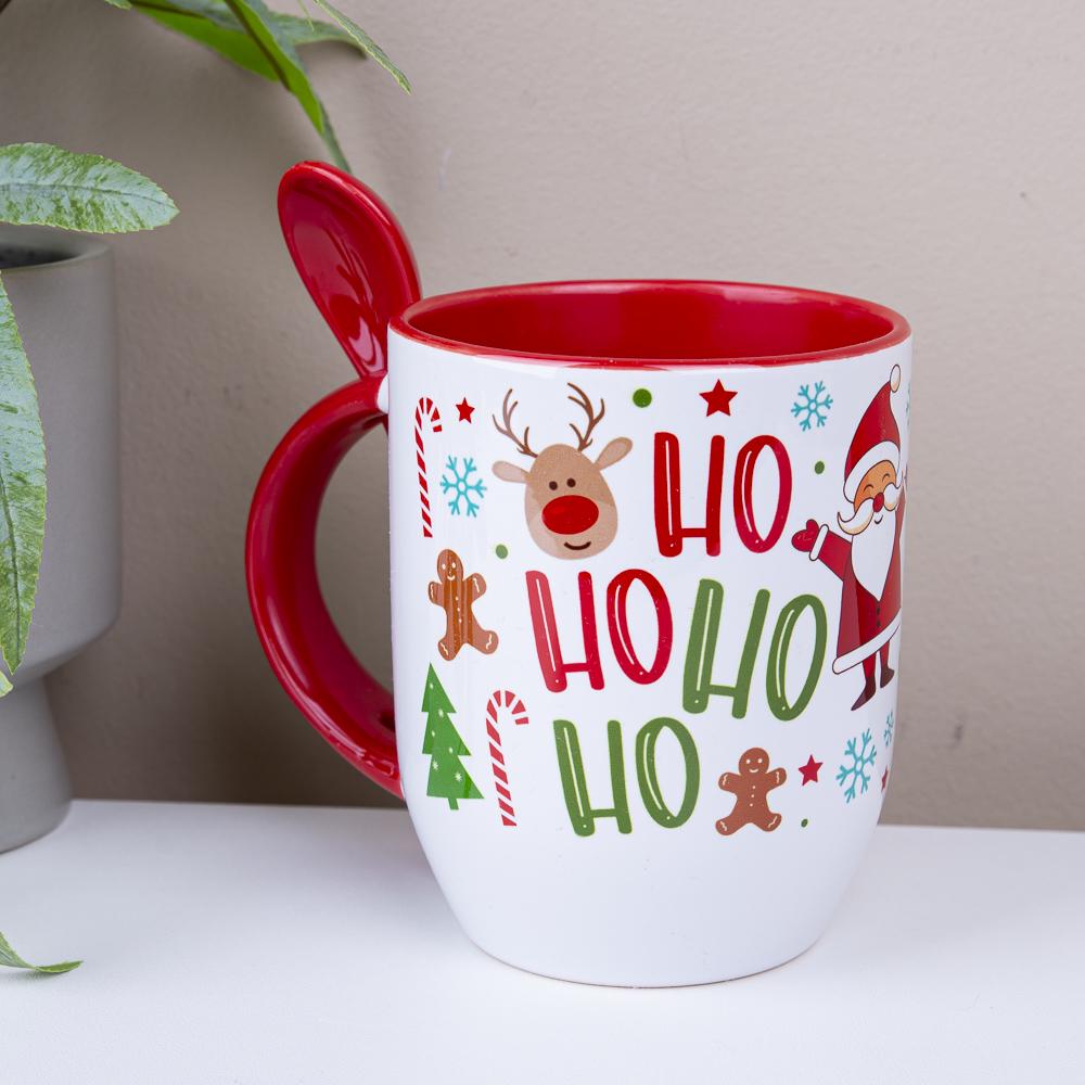 Чашка с ложкой НО-НО-НО (2606-1)