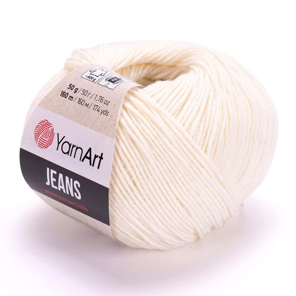 Пряжа YarnArt Jeans 03 молоко (2283)