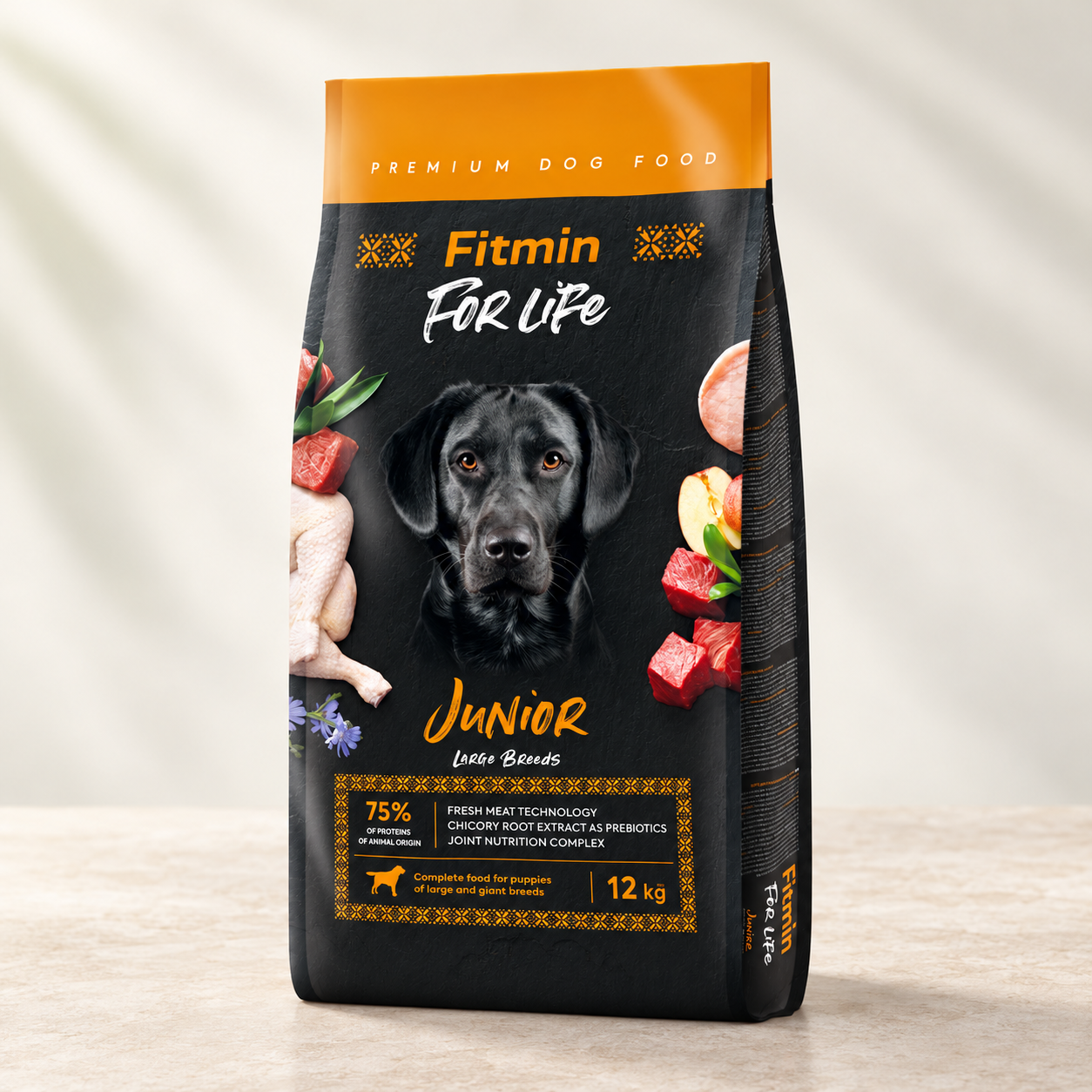 Корм сухой Fitmin For Life Junior Large Breed для юниоров больших пород 12 кг (3230112717)