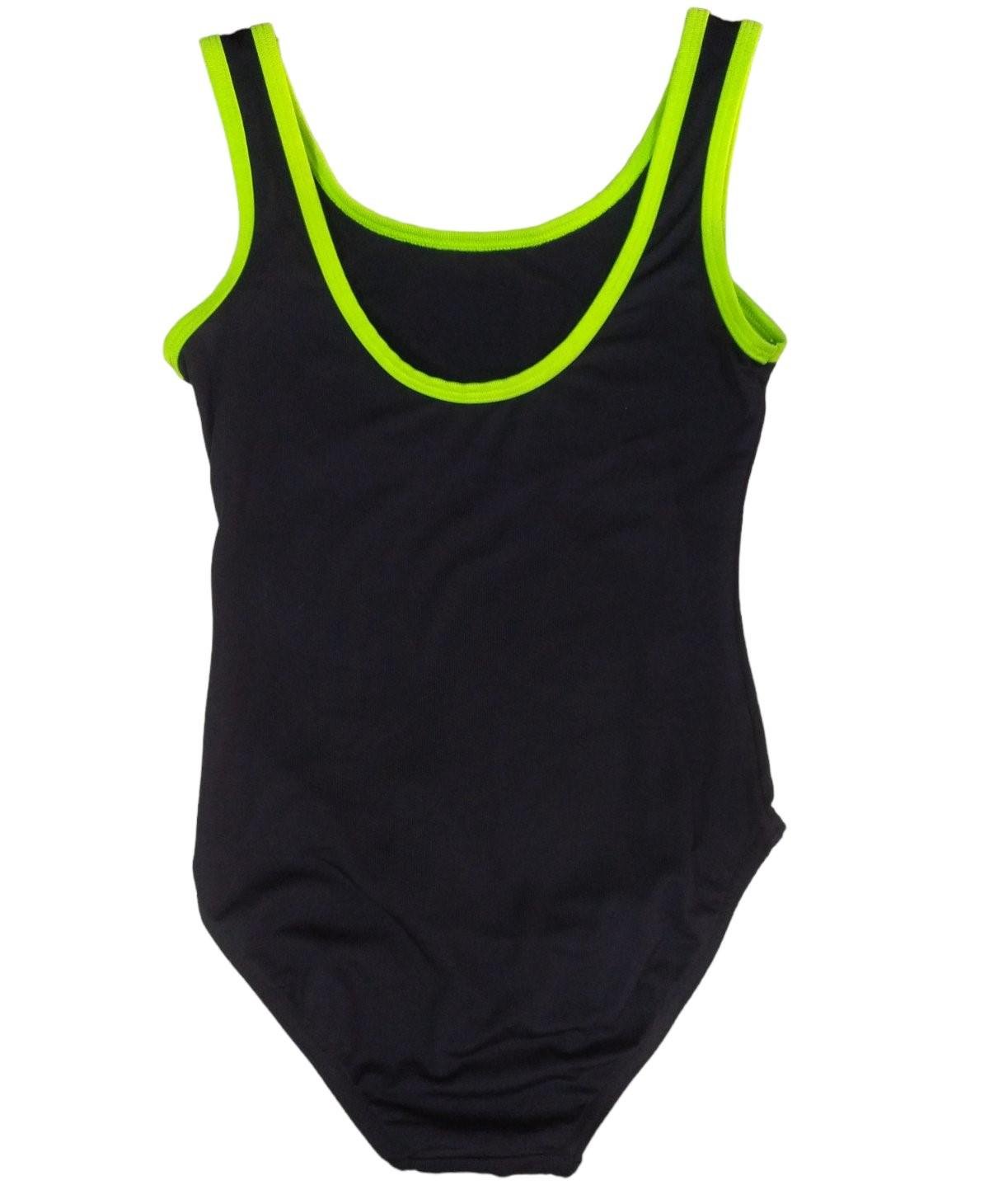 Купальник майка Grand Prix MADLEN рост 128-134 см Черный/Тропик лимон (6936116100611) - фото 2