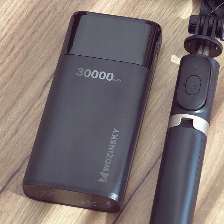 Павербанк Wozinsky 30000 mAh 4xUSB + мини лампочка USB (9291417) - фото 6