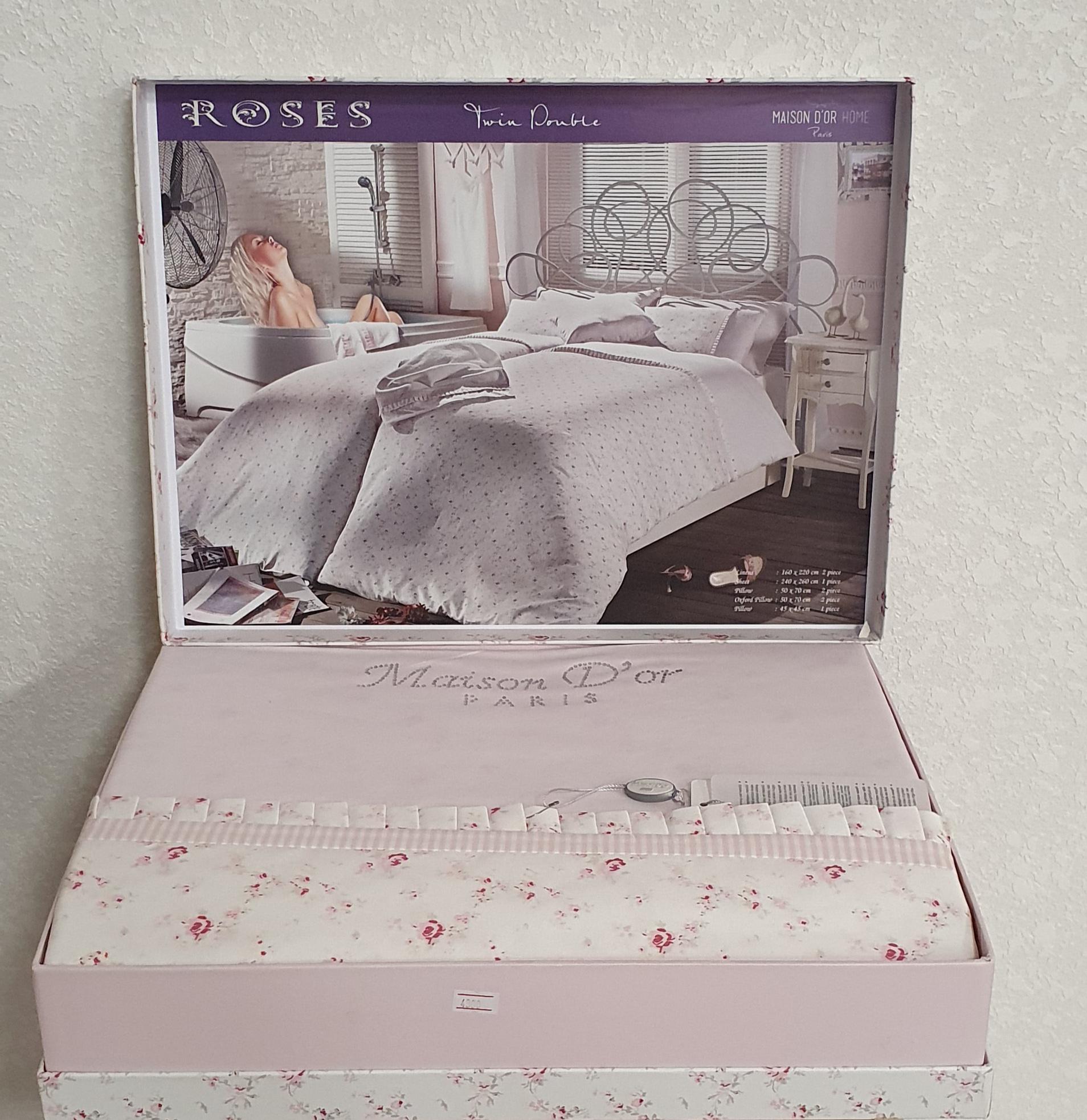 Комплект постельного белья Maison D'or семейный Roses Pink (CN7058)