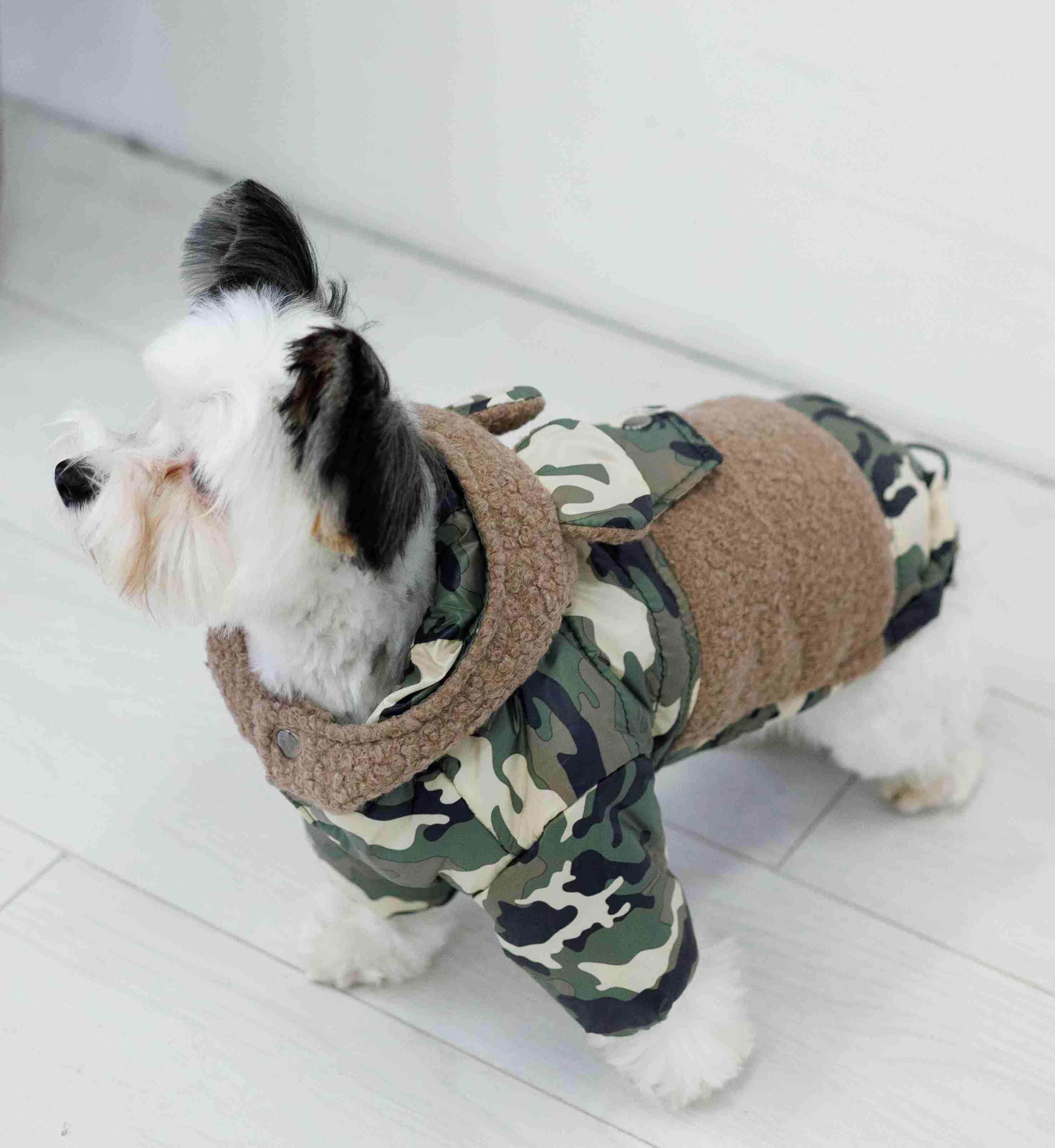 Куртка для собак Teddy мілітарі K-78 р. 2 (sp9-9643) Куртка для собак Teddy мілітарі K-78 р. 2 (sp9-9643)
