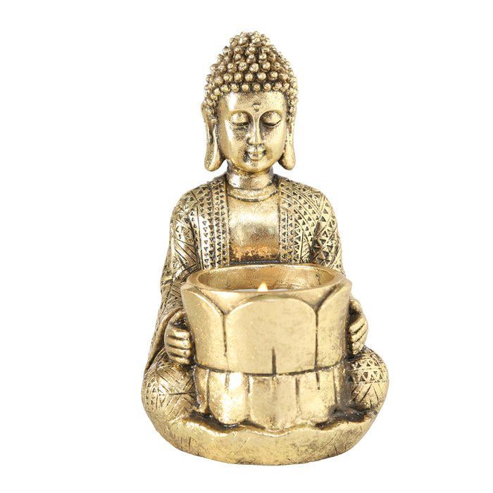 Свічник Гранд Презент Будда квітка полістоун 14 см (1016131-3)