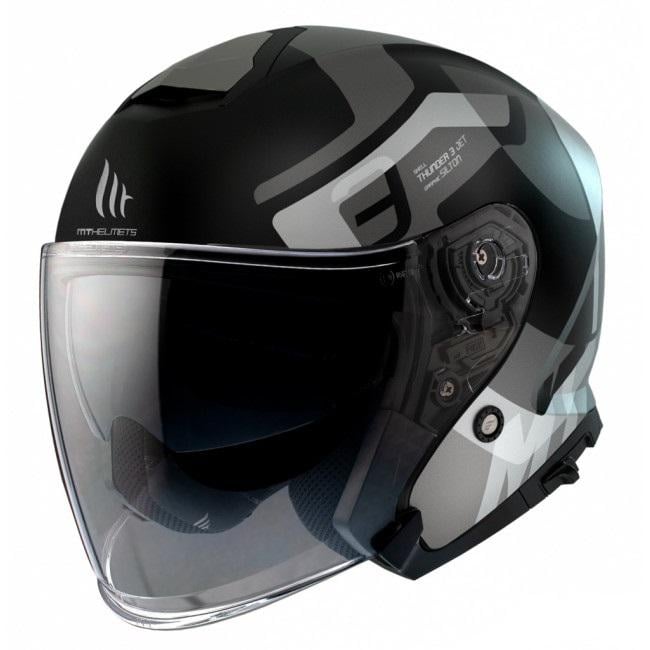 Мотошлем MT HELMETS THUNDER 3 Jet Silton B2 L Matt Grey (25106)