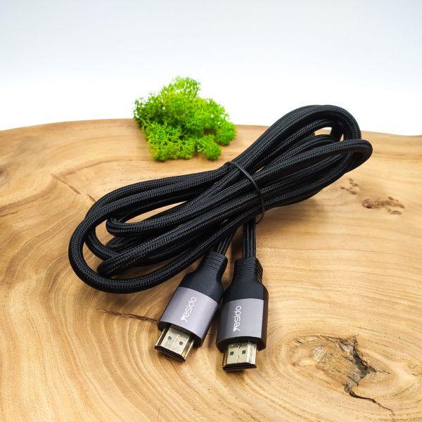 Кабель нейлоновый HDMI Yesido HM08 Braided 4K 2 м (24014272)