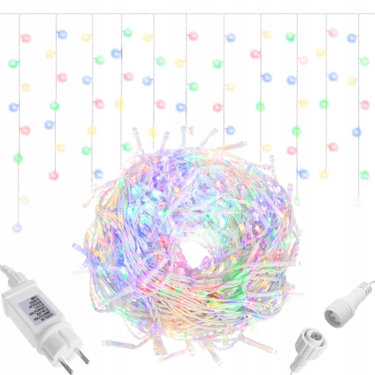 Гірлянда-бахрома Springos Mix 8 м 200 led (CL0203 s-vida L) - фото 2