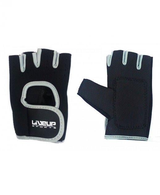 Перчатки для тренировок LiveUP Training Gloves L/XL Черный/Голубой (LS3077-LXL)