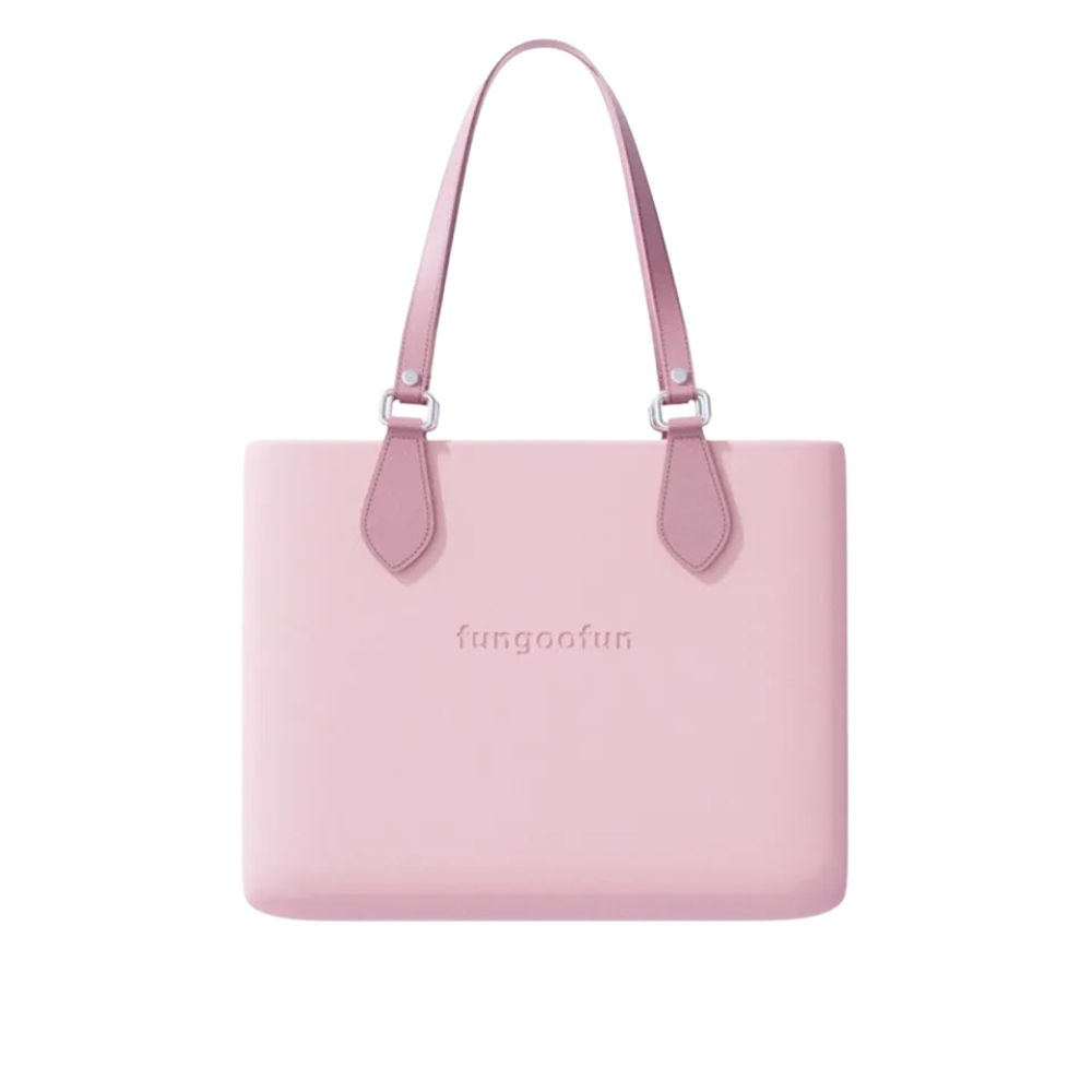 Жіноча сумка Fungoofun силіконова з двома комплектами ручок на блискавці Рожевий (2549318664) Жіноча сумка Fungoofun силіконова з двома комплектами ручок на блискавці Рожевий (2549318664)
