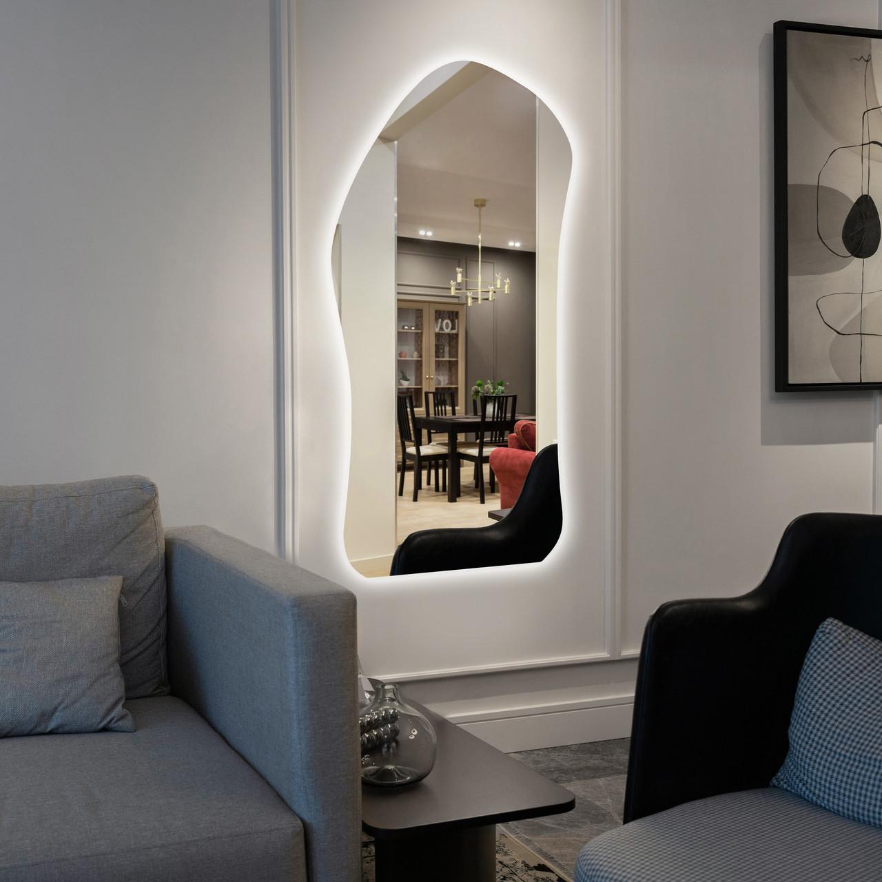 Зеркало настенное Art-com бер.амне с LED подсветкой 1500х700 мм Сенсорный димер (выключатель) (БРЛ 19 Д)