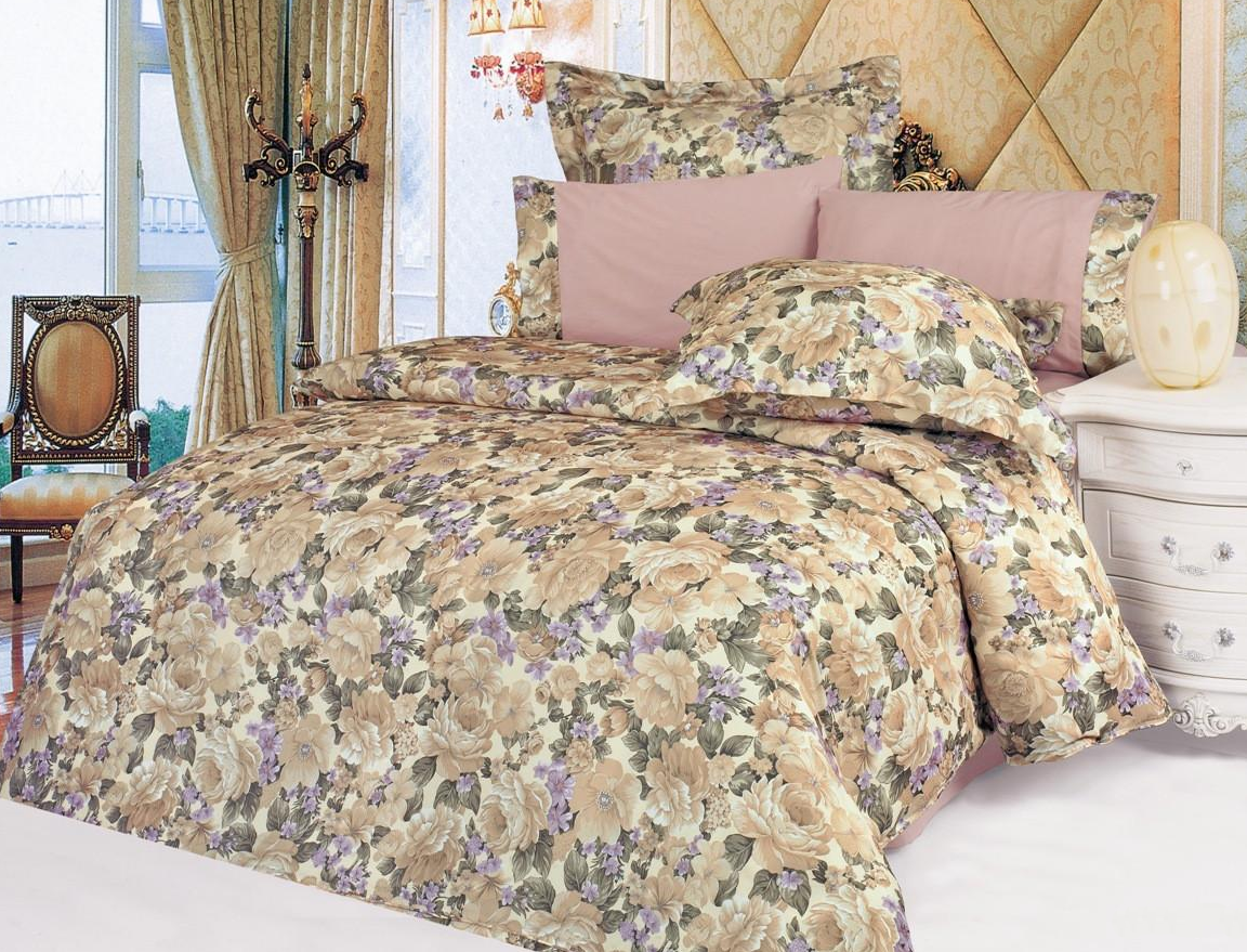 Комплект постельного белья Le Vele Rosanna Lilac евро 200х220 см Сиреневый (lv-119)