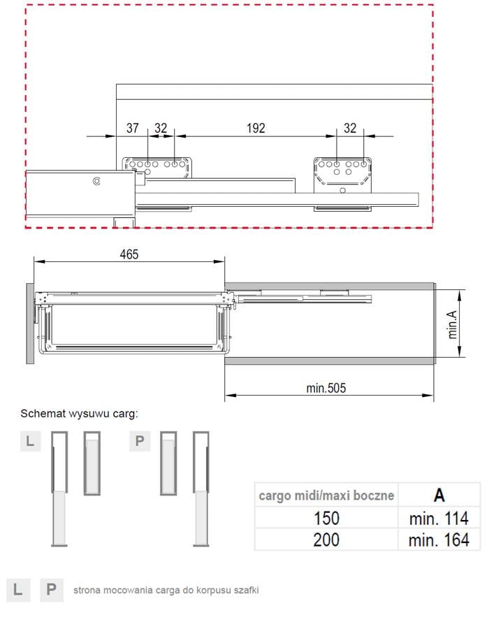 Карго левое боковое Rejs Maxima Evo на 5 полок 150x1700 мм Хром/Белый (WE27.5337.08.374) - фото 4