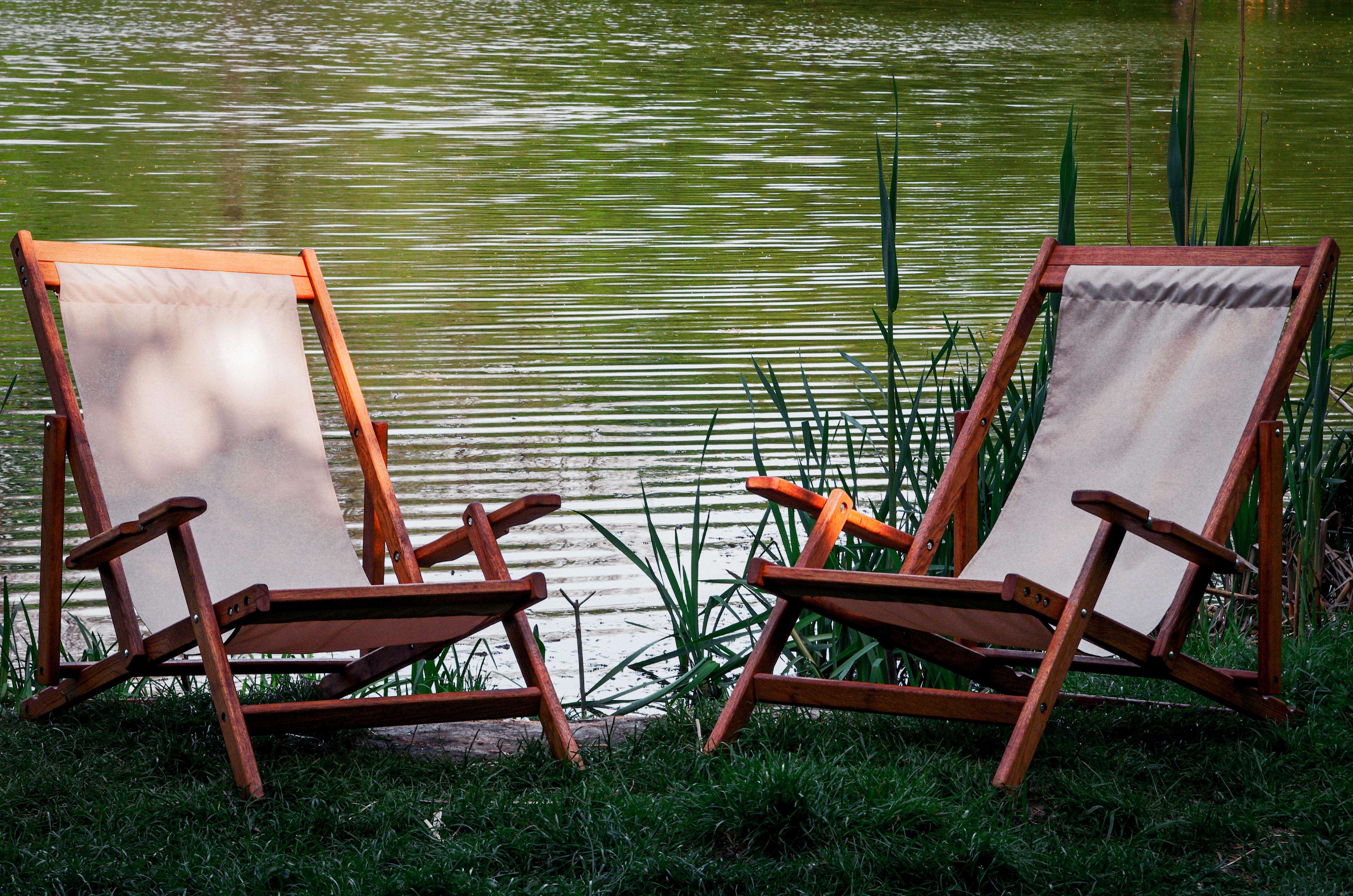 Шезлонг дубовий RELAX WOOD Оксфорд натуральне дерево (7090865) - фото 5