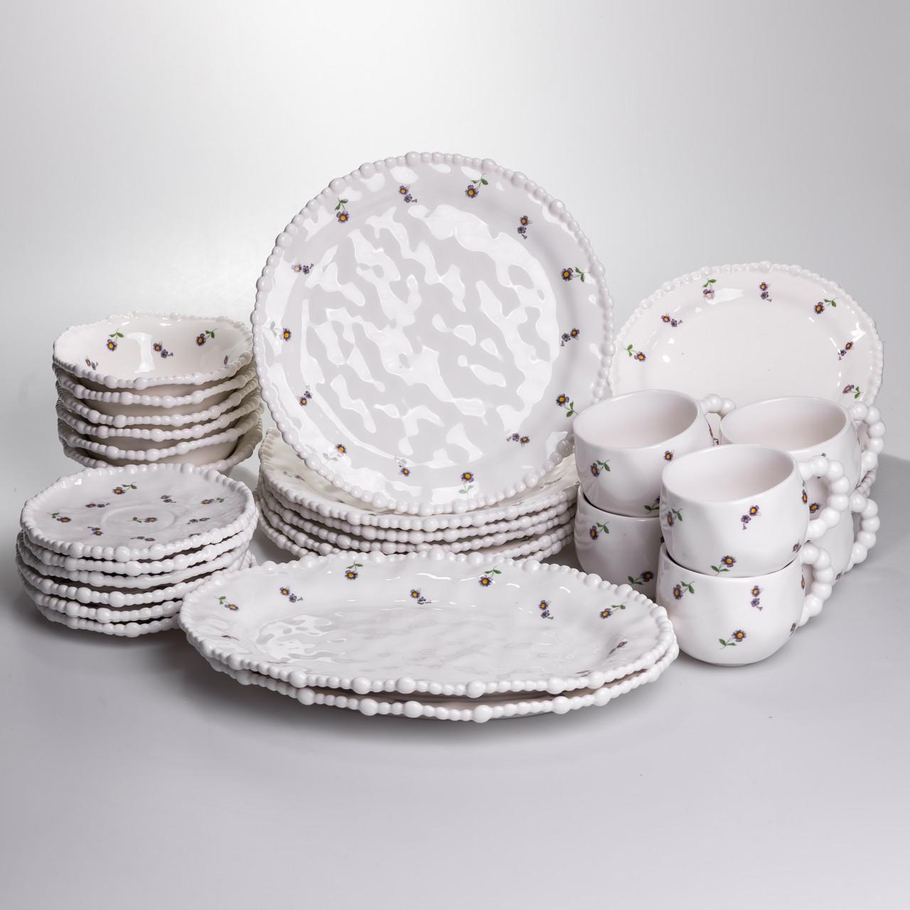 Набор тарелок и чашек 32 шт. на 6 персон Pearl (YY78-4A) Набор тарелок и чашек 32 шт. на 6 персон Pearl (YY78-4A)
