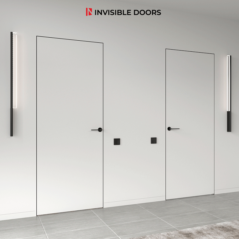 Двері прихованого монтажу під оздоблення на алюмінієвому каркасі 2000x700 мм (20793231) - фото 3