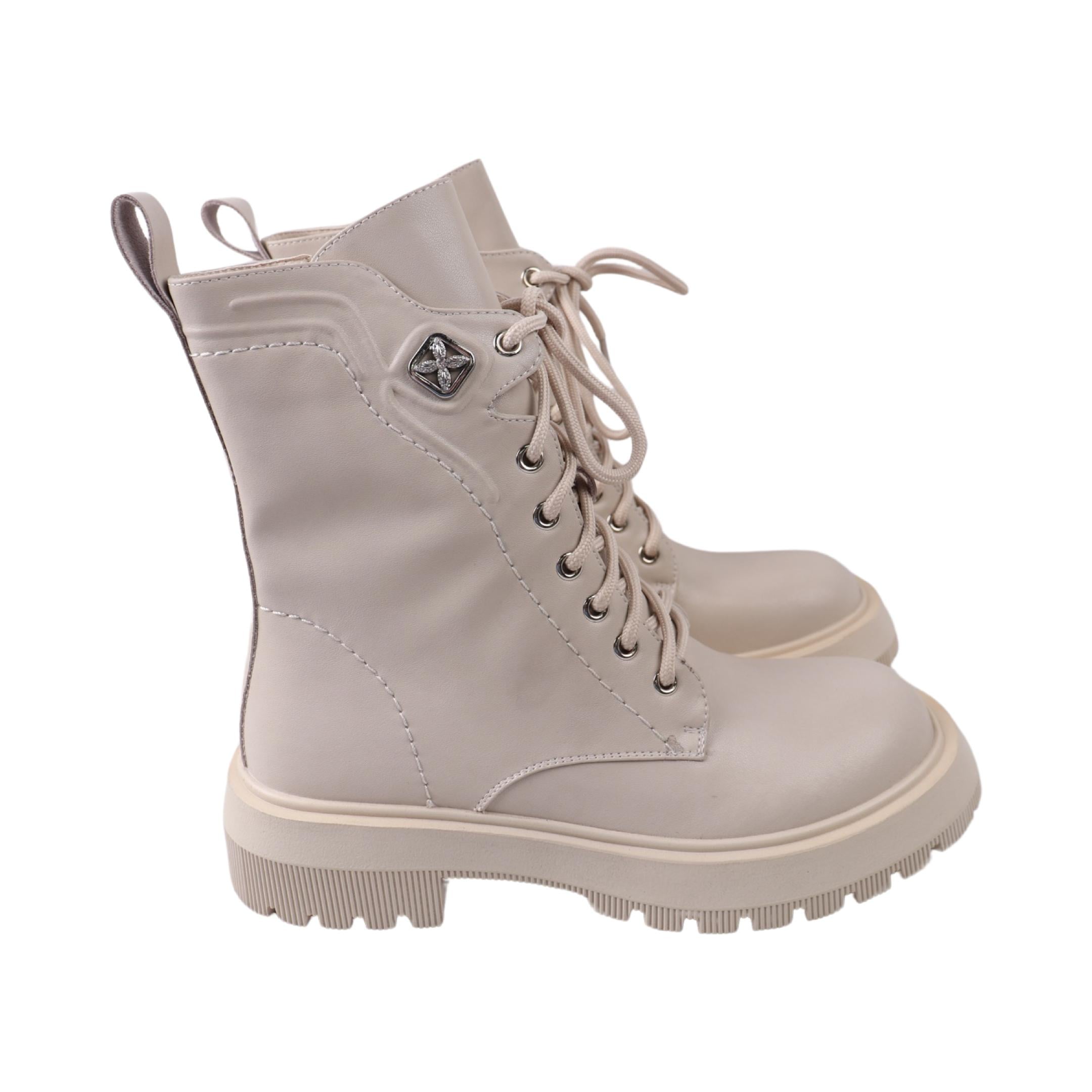 Ботинки женские Nina Mosconni натуральная кожа р. 39 Молочный (64-23DHC)