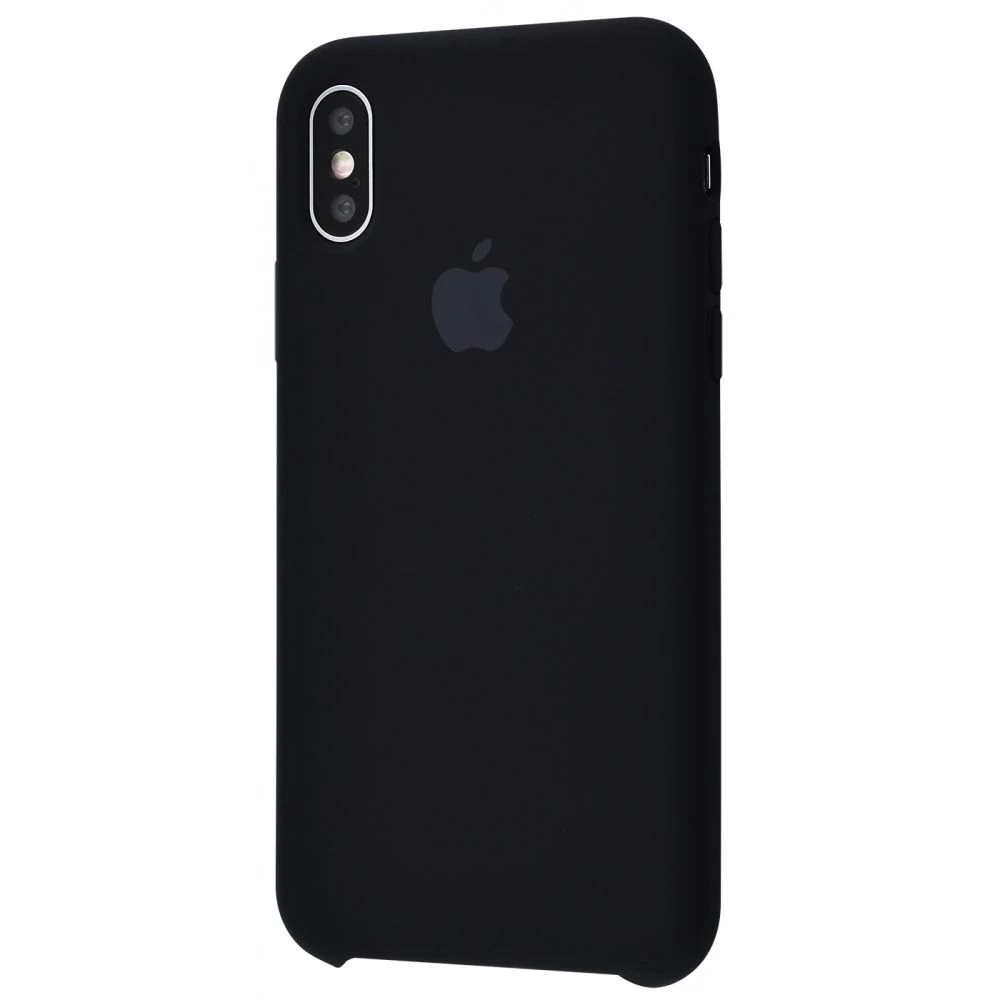 Силиконовый Чехол Накладка Silicone Case для iPhone Xs Max Black