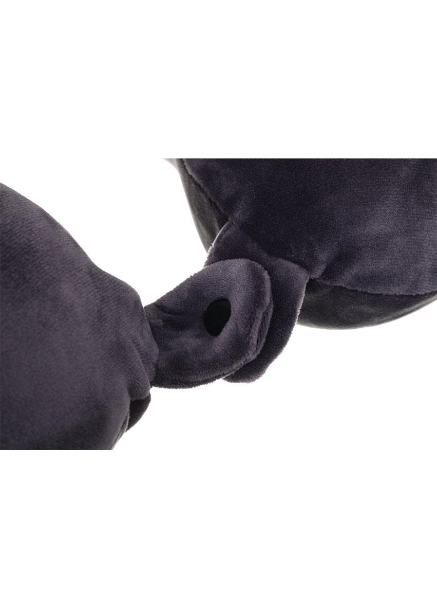 Подушка для подорожей Good Idea Кіт з ефектом пам'яті 28х28 см Сірий (3663388SP) - фото 3