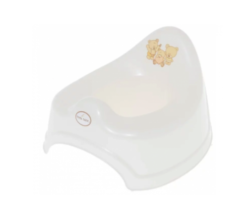 Горшок классический Tega Baby Медведи Белый перламутр (MS-001-118)