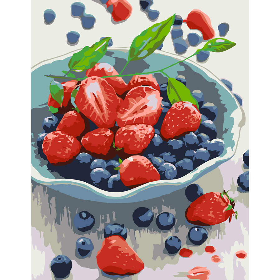 Картина по номерам Rosa Start Ягодный микс 35x45 см в коробке (Az1-4823098525172)