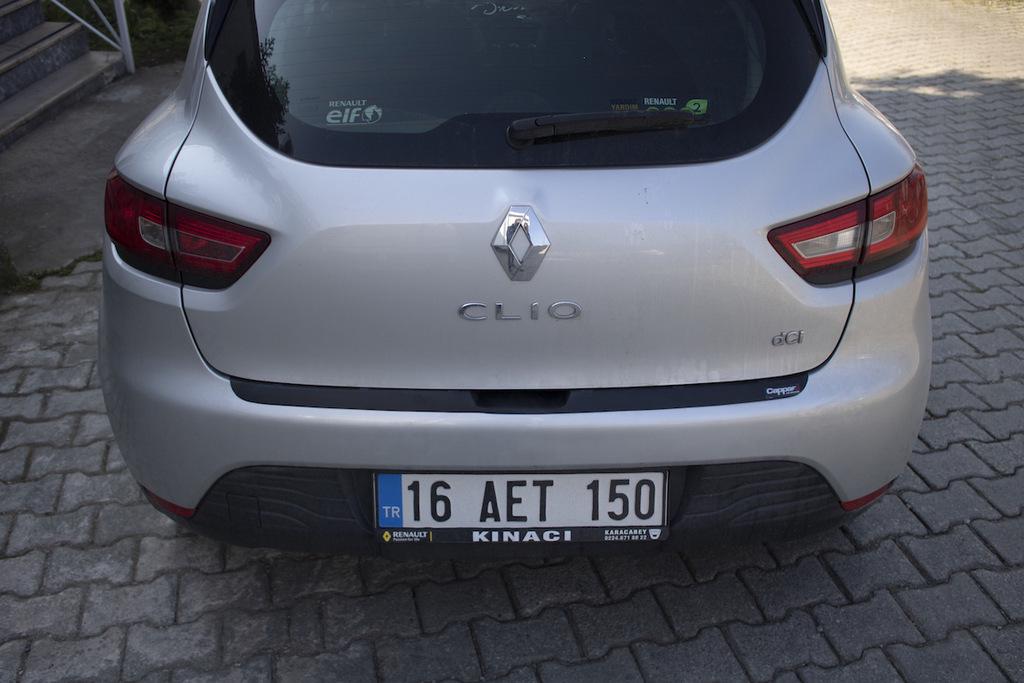 Накладка на задний бампер EuroCap ABS для Renault Clio IV 2012-2019 года - фото 3